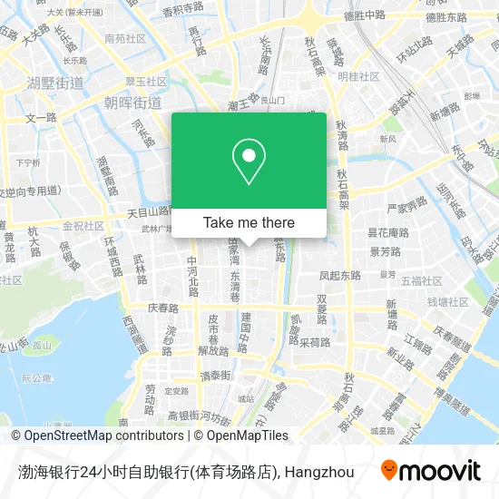 渤海银行24小时自助银行(体育场路店) map