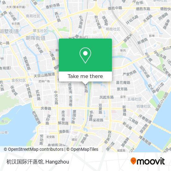 初汉国际汗蒸馆 map