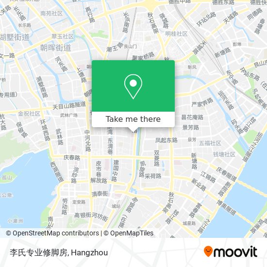 李氏专业修脚房 map