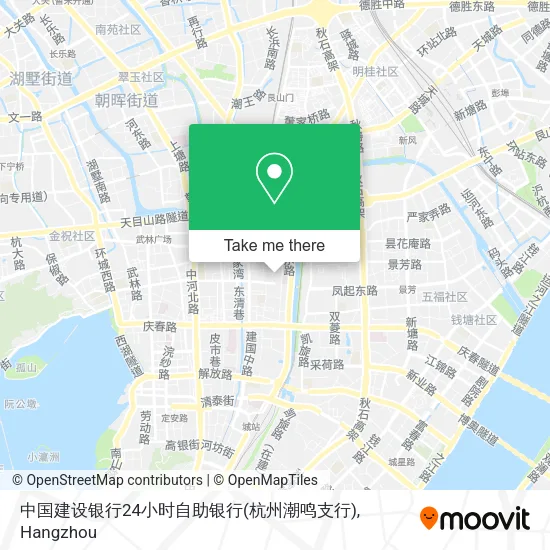 中国建设银行24小时自助银行(杭州潮鸣支行) map