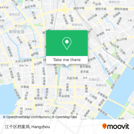 江干区档案局 map