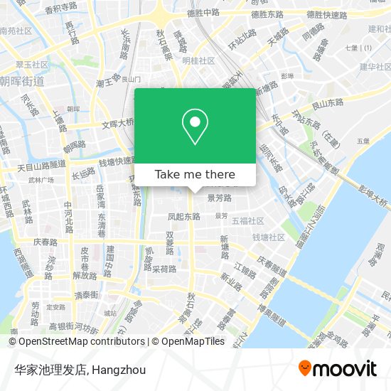 华家池理发店 map