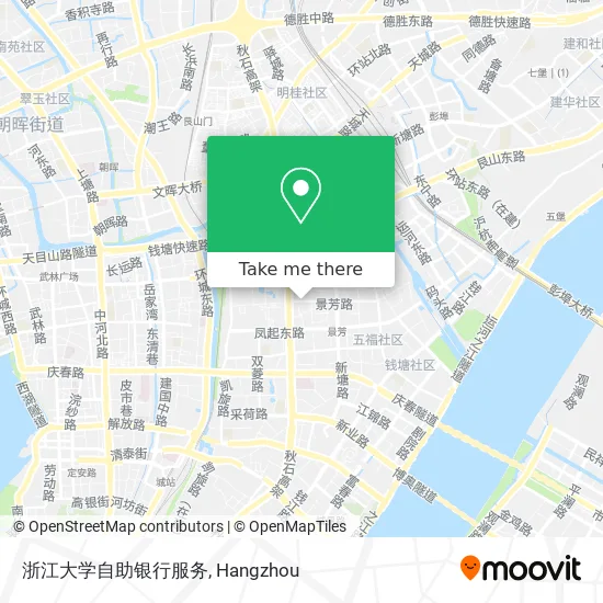 浙江大学自助银行服务 map
