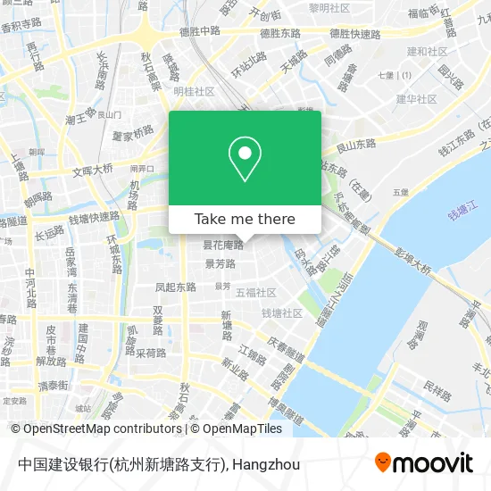 中国建设银行(杭州新塘路支行) map