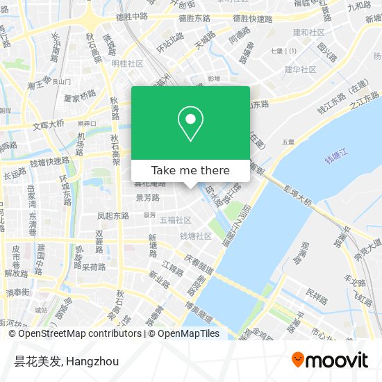 昙花美发 map