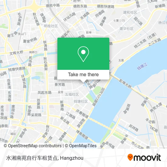 水湘南苑自行车租赁点 map