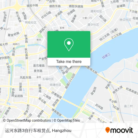 运河东路3自行车租赁点 map