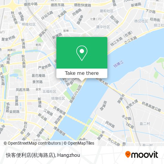 快客便利店(杭海路店) map