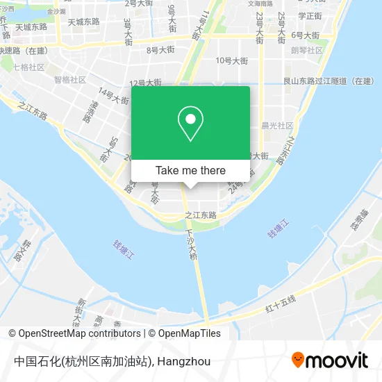 中国石化(杭州区南加油站) map