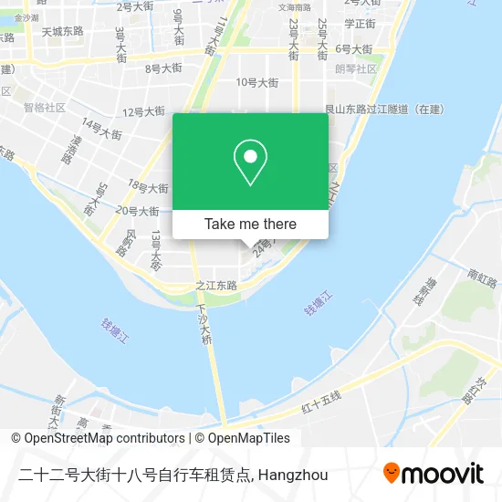 二十二号大街十八号自行车租赁点 map