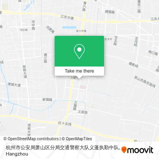 杭州市公安局萧山区分局交通警察大队义蓬执勤中队 map