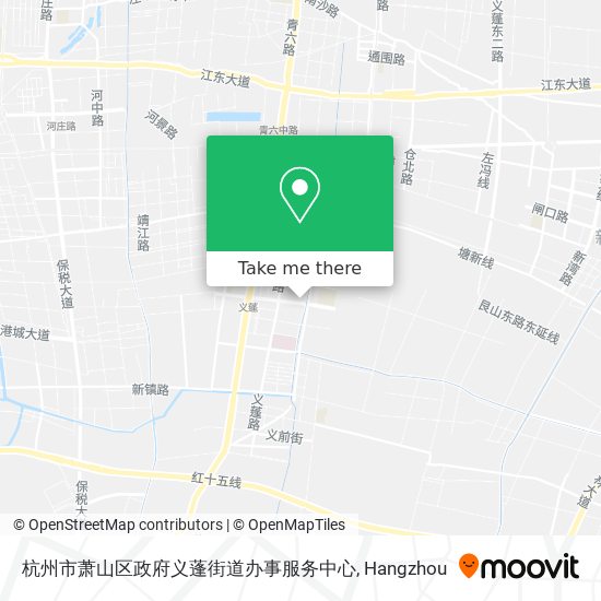 杭州市萧山区政府义蓬街道办事服务中心 map