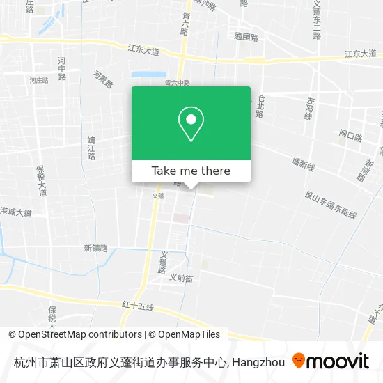 杭州市萧山区政府义蓬街道办事服务中心 map