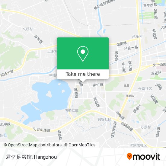 君忆足浴馆 map