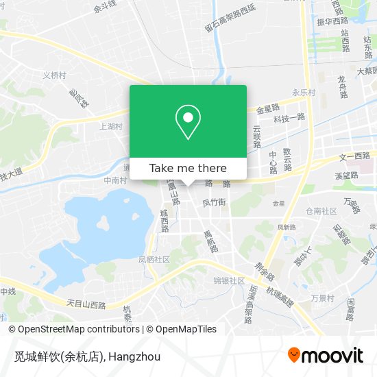 觅城鲜饮(余杭店) map