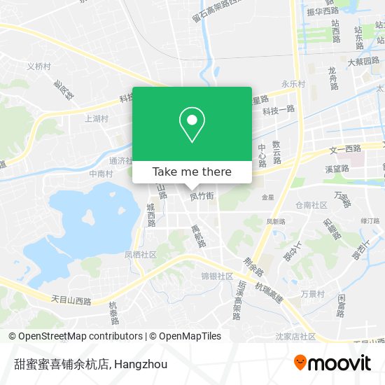 甜蜜蜜喜铺余杭店 map