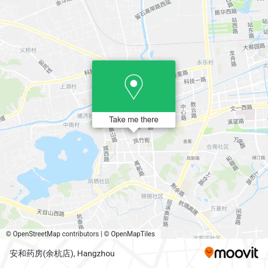 安和药房(余杭店) map