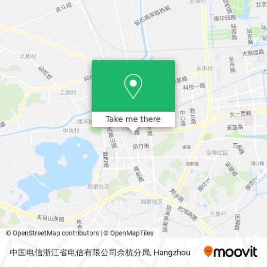 中国电信浙江省电信有限公司余杭分局 map