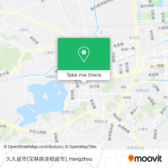 久久超市(宝林路连锁超市) map