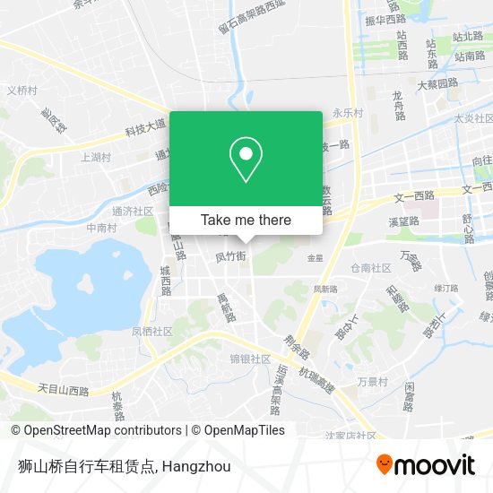 狮山桥自行车租赁点 map