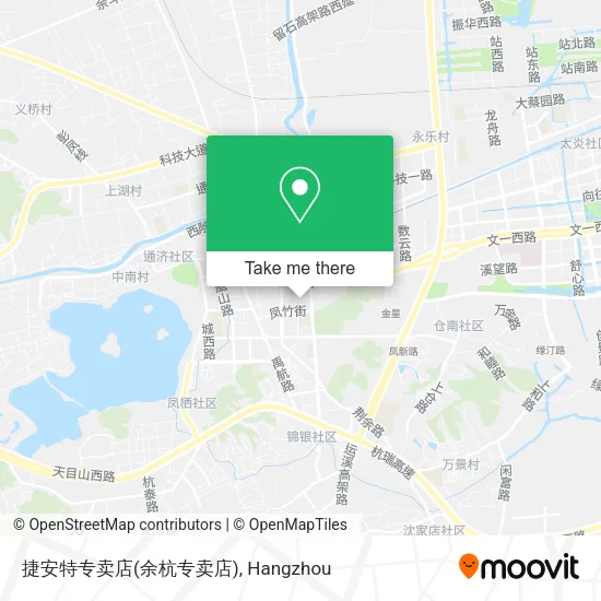 捷安特专卖店(余杭专卖店) map