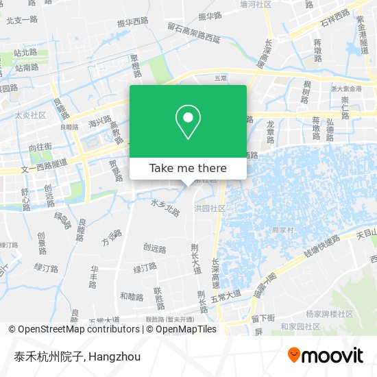 泰禾杭州院子 map