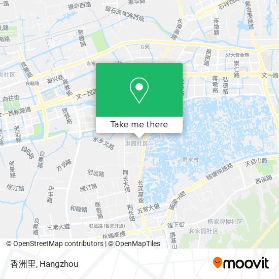 香洲里 map