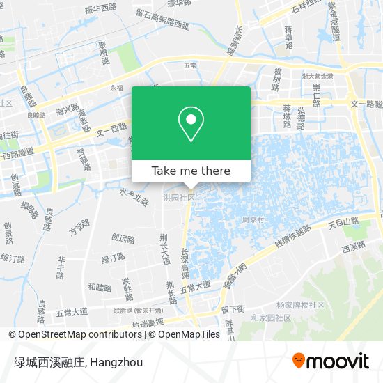 绿城西溪融庄 map