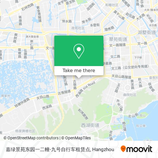 嘉绿景苑东园一二幢-九号自行车租赁点 map