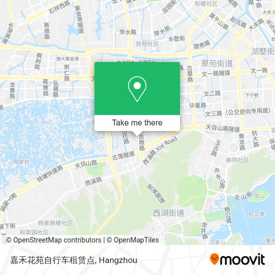 嘉禾花苑自行车租赁点 map