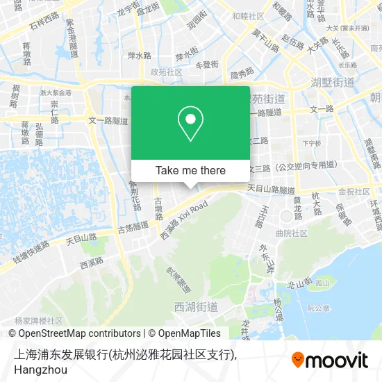 上海浦东发展银行(杭州泌雅花园社区支行) map