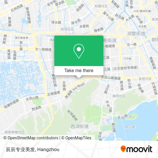 辰辰专业美发 map