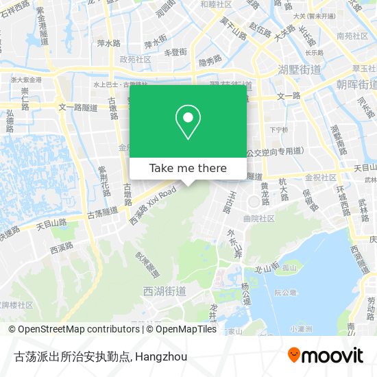 古荡派出所治安执勤点 map