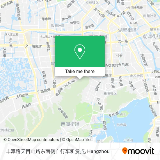 丰潭路天目山路东南侧自行车租赁点 map