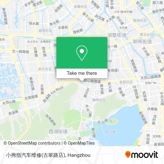小拇指汽车维修(古翠路店) map