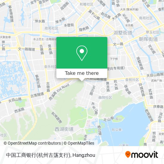 中国工商银行(杭州古荡支行) map