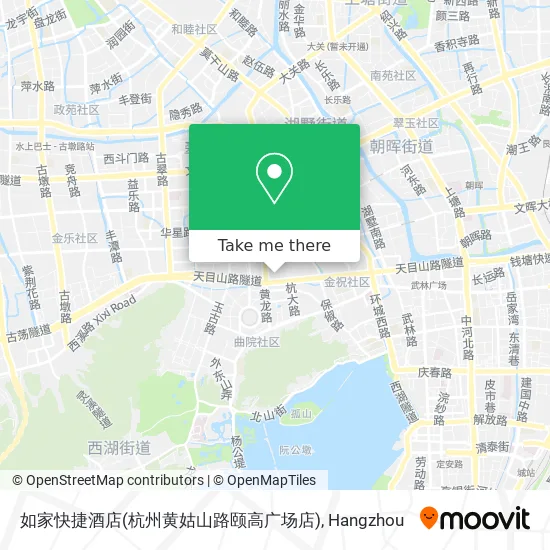 如家快捷酒店(杭州黄姑山路颐高广场店) map