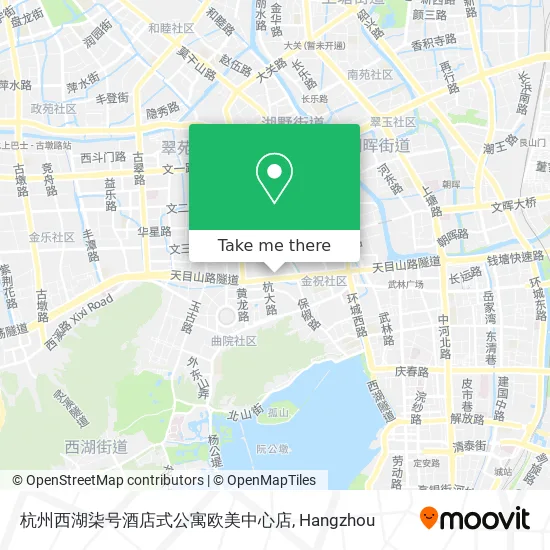 杭州西湖柒号酒店式公寓欧美中心店 map