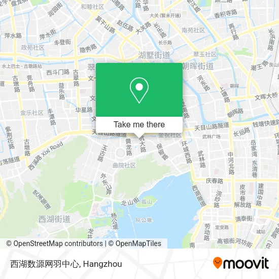 西湖数源网羽中心 map