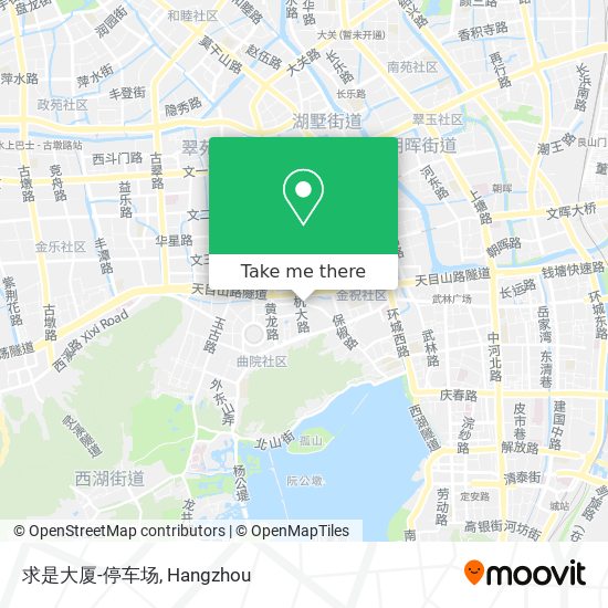 求是大厦-停车场 map