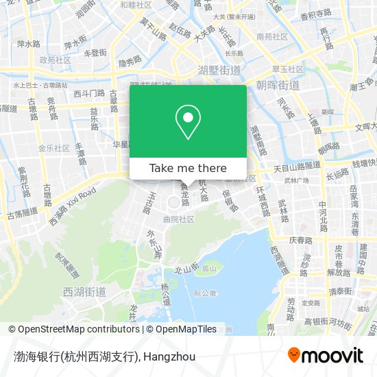 渤海银行(杭州西湖支行) map