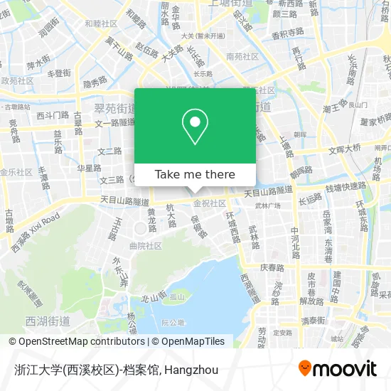 浙江大学(西溪校区)-档案馆 map