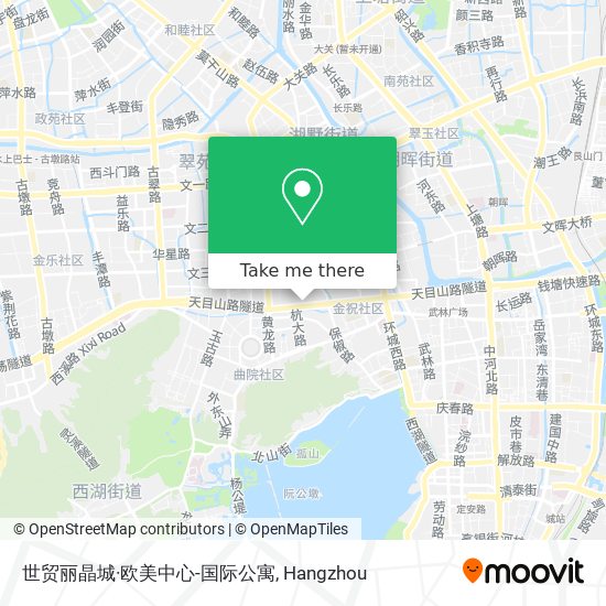 世贸丽晶城·欧美中心-国际公寓 map