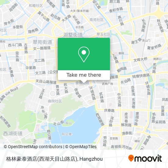 格林豪泰酒店(西湖天目山路店) map