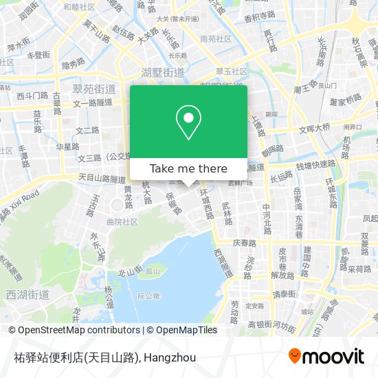 祐驿站便利店(天目山路) map