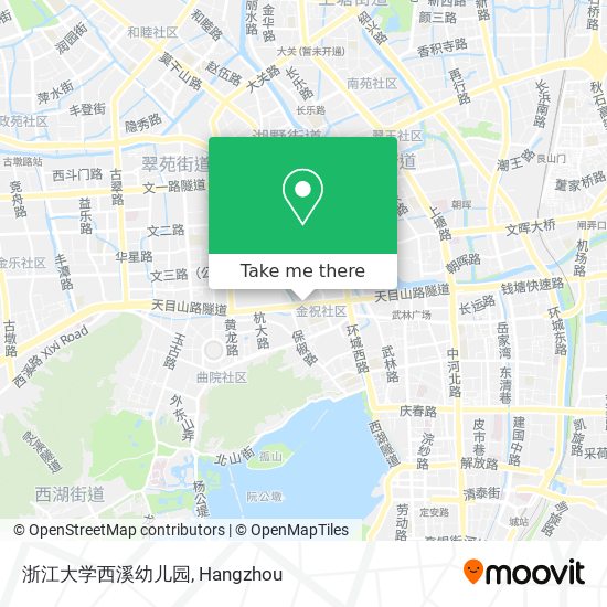 浙江大学西溪幼儿园 map