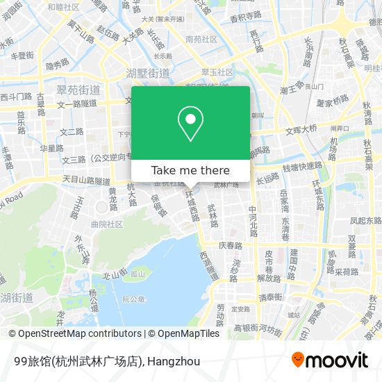 99旅馆(杭州武林广场店) map