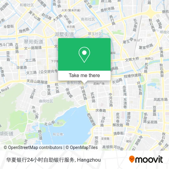 华夏银行24小时自助银行服务 map