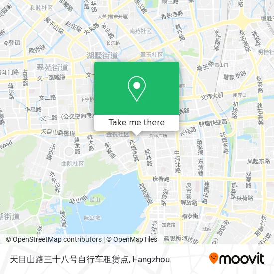 天目山路三十八号自行车租赁点 map