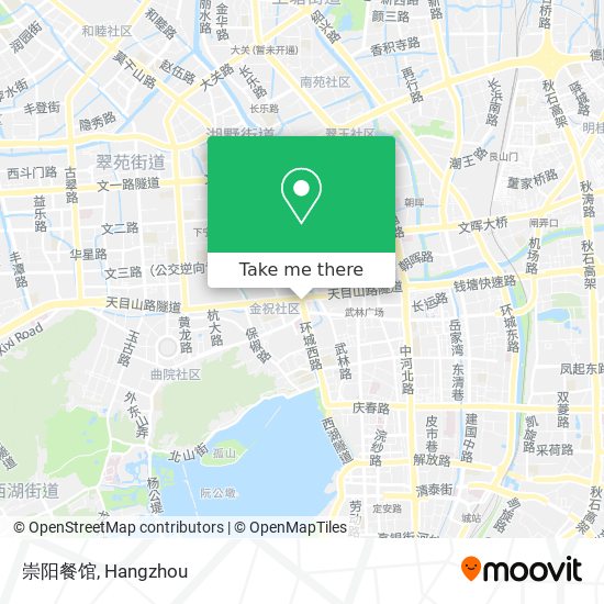 崇阳餐馆 map